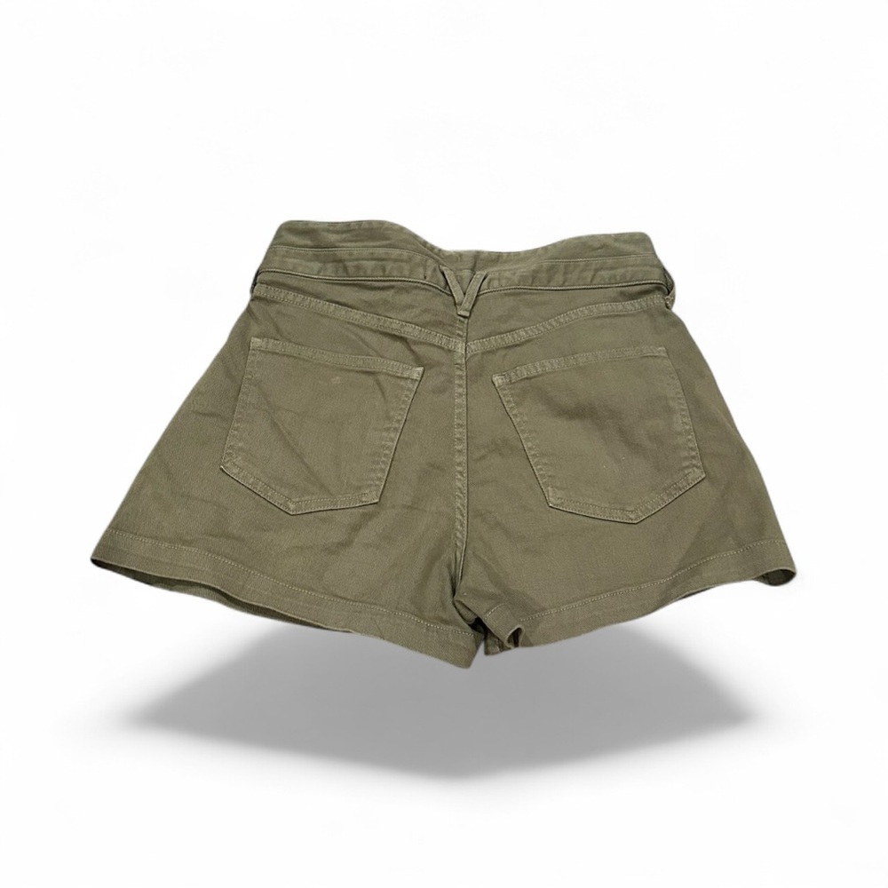 VERONICA BEARD JAYLEN CLOVER GREEN HI RISE PLEATED SHORTS 28 - Picture 4 of 11